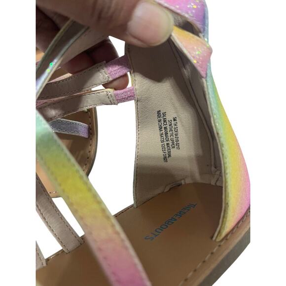 Thereabouts Girls Rainbow Gladiator Sandals Size 5  NWT - Picture 5 of 8